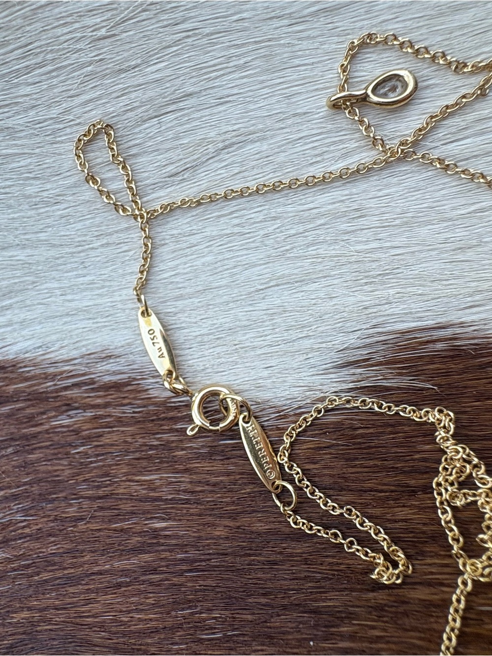 Tiffany & Co. Elsa Peretti Diamonds by the Yard Pendant Necklace - Yellow Gold - Picture 10 of 12